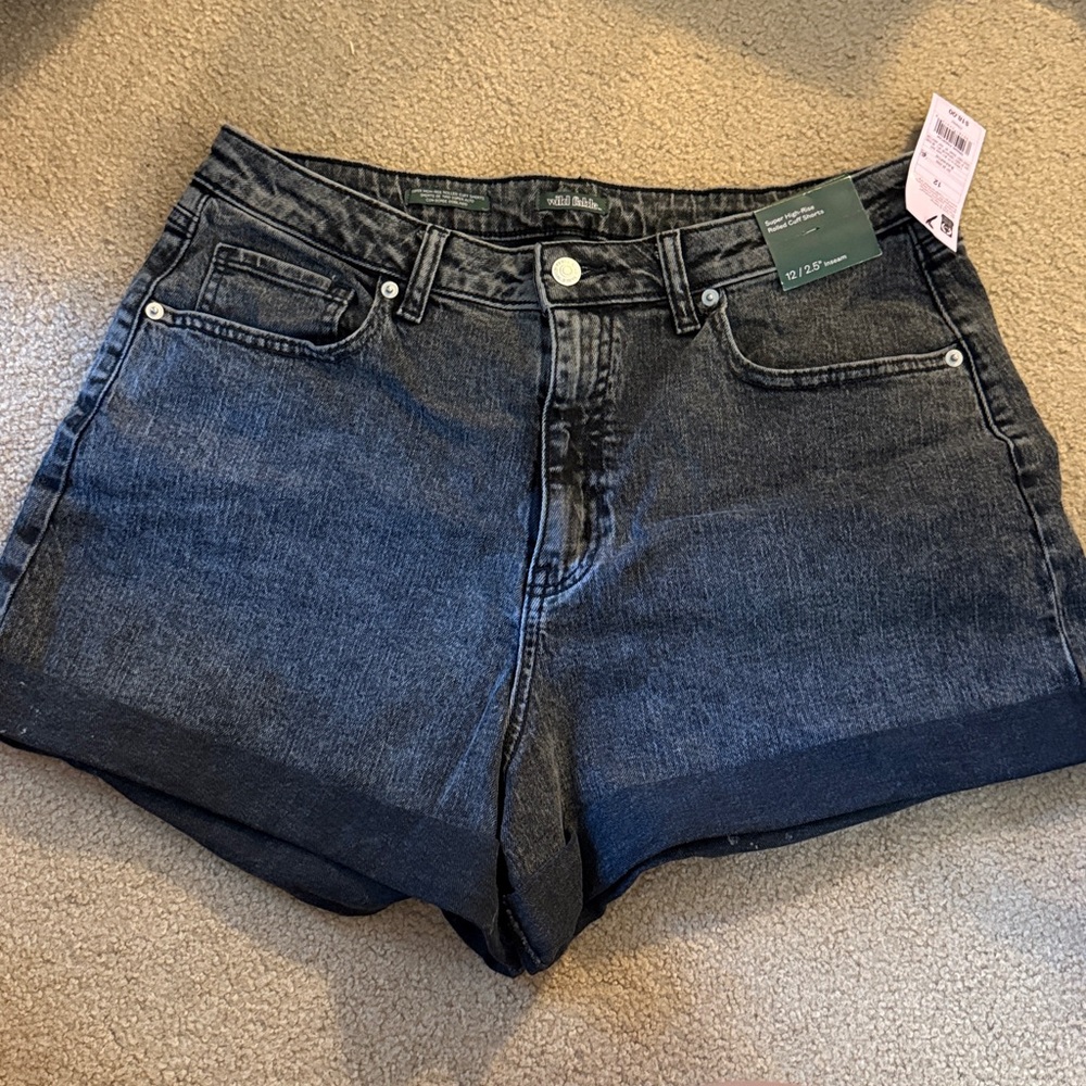 Wild Fable Black Jean Shorts